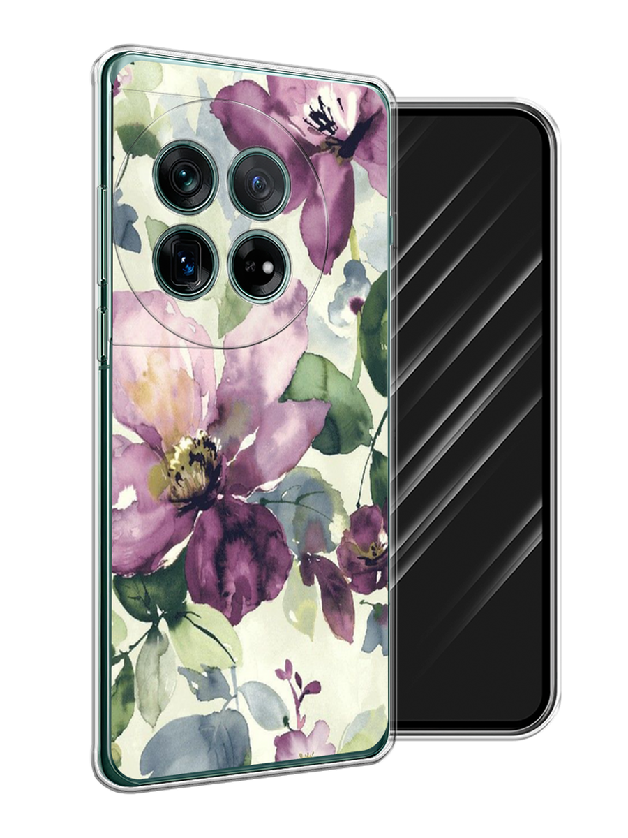

Чехол Awog на OnePlus 12 "Сиреневые цветы-акварель", Фиолетовый, 154450-1