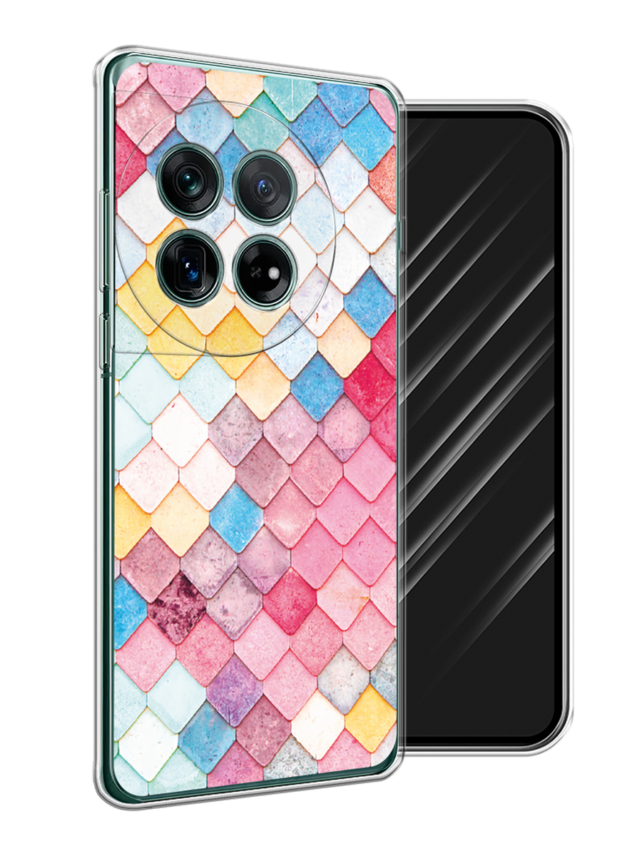 

Чехол Awog на OnePlus 12 "Нежные ромбики", Красный, 154450-1