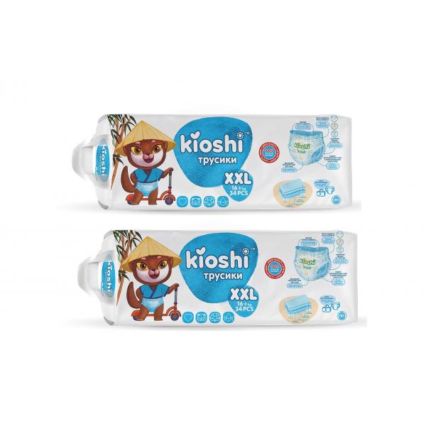 

Набор 2 х KIOSHI трусики XXL (16+ кг) 34 шт., 34 шт.