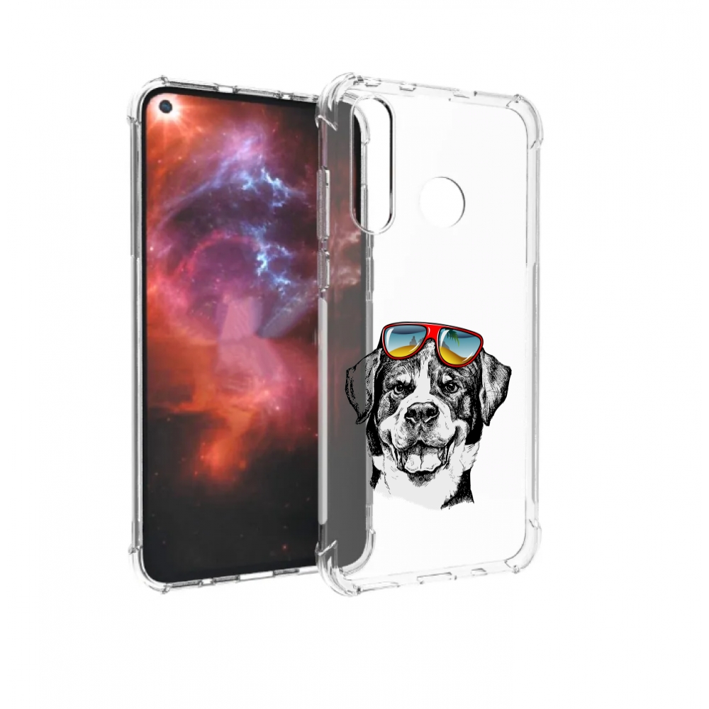 Чехол бампер MyPads счастливая собака для Huawei Nova 4 противоу