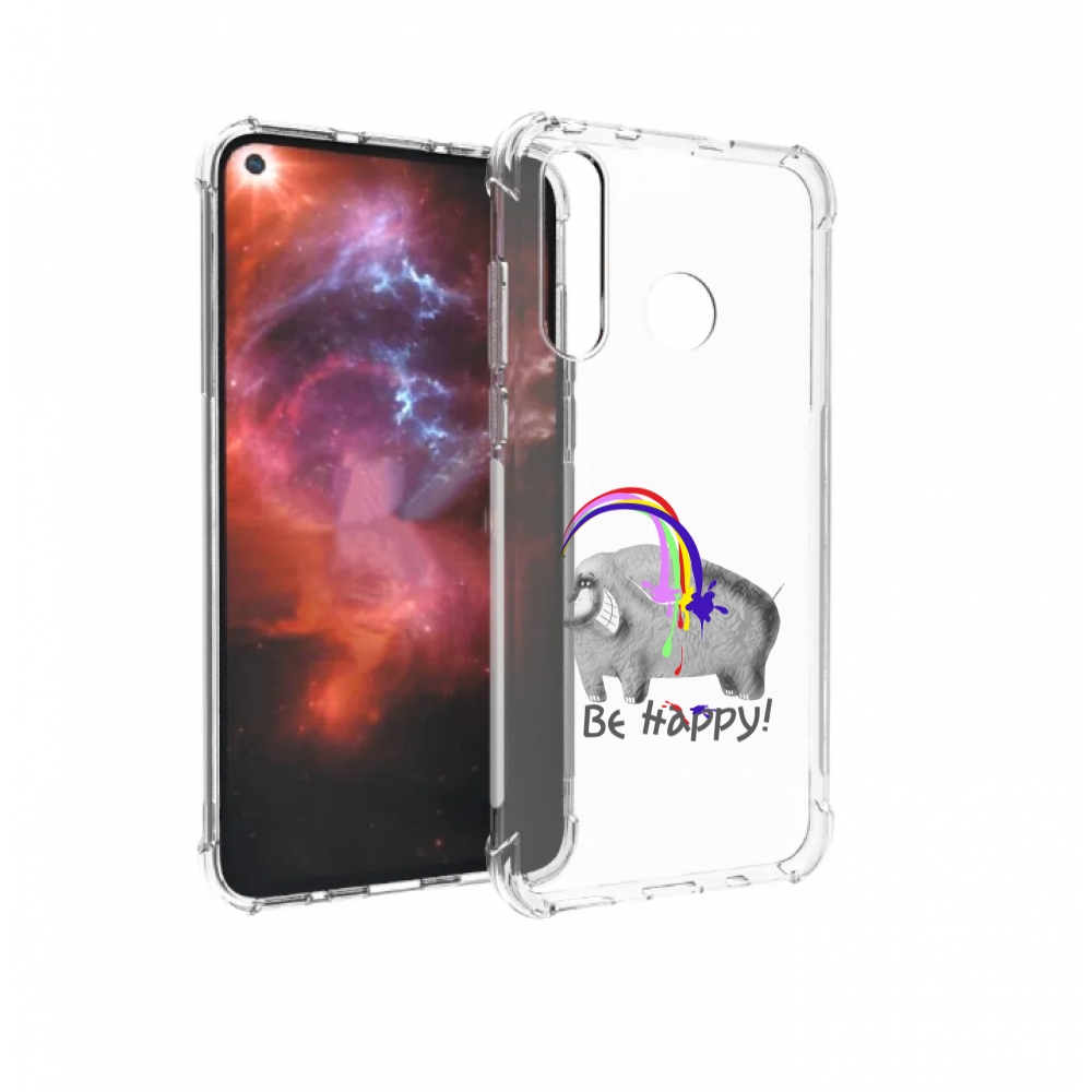 

Чехол бампер MyPads счастливый слон для Huawei Nova 4 противоуда, Прозрачный, Tocco