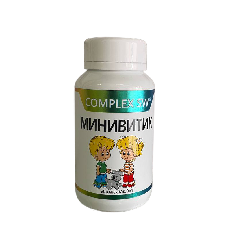 

Витамины для детей с 3-х лет "Минивитик", 90 капсул, Минивитик