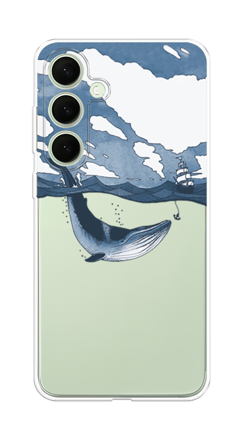 

Чехол на Samsung Galaxy S25 Plus Большой кит, Синий, 2110450-1