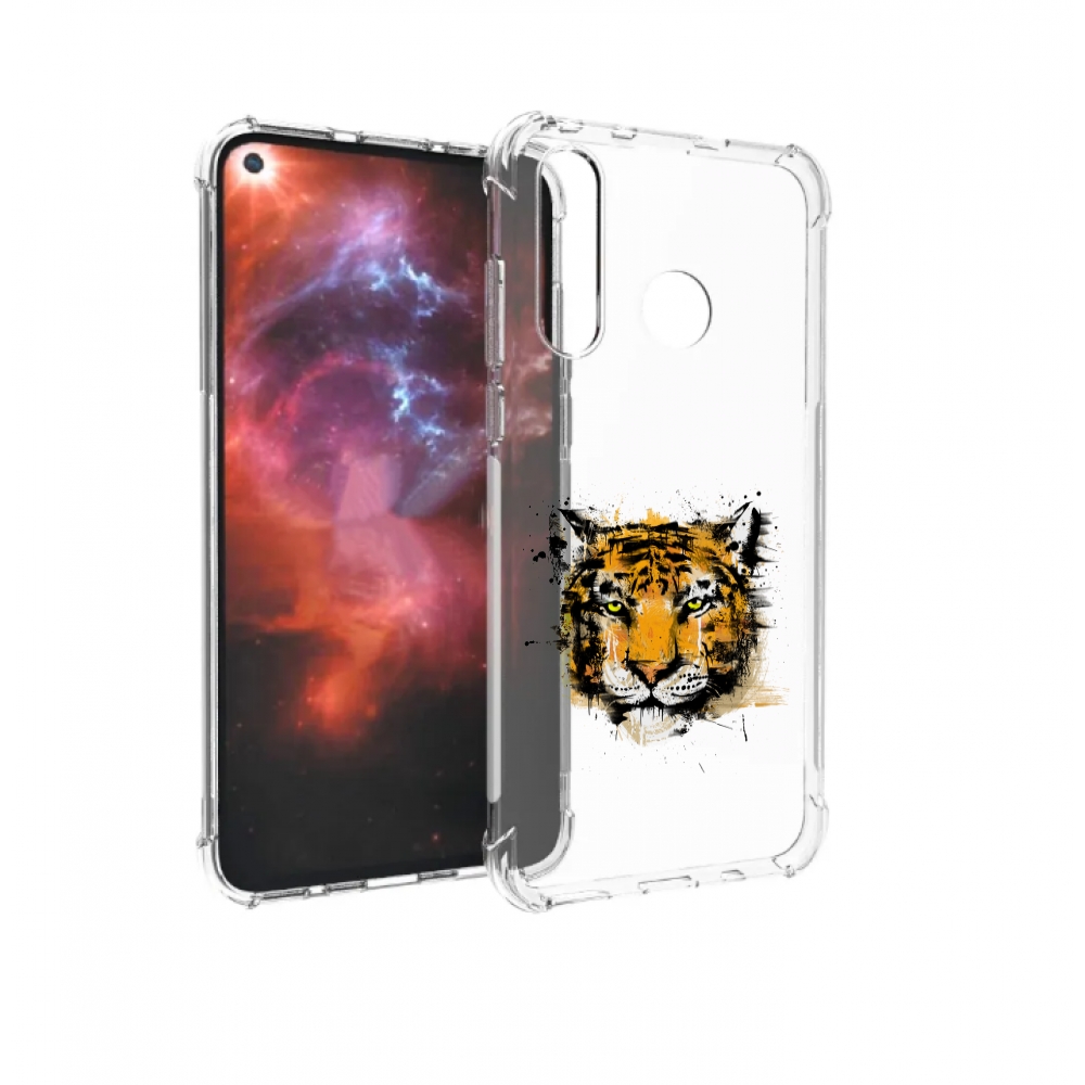 

Чехол бампер MyPads тигруля для Huawei Nova 4 противоударный, Прозрачный, Tocco