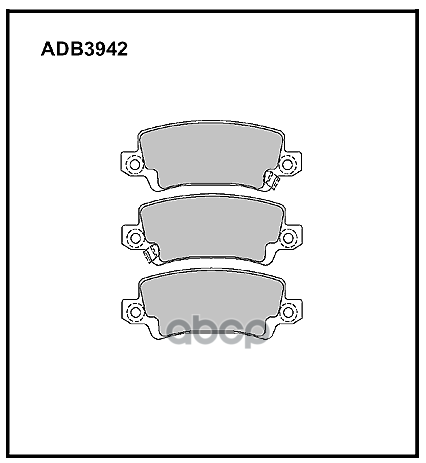 

Колодки дисковые Toyota Corolla 1.4i/1.6 ALLIED NIPPON ADB3942 ADB 3942