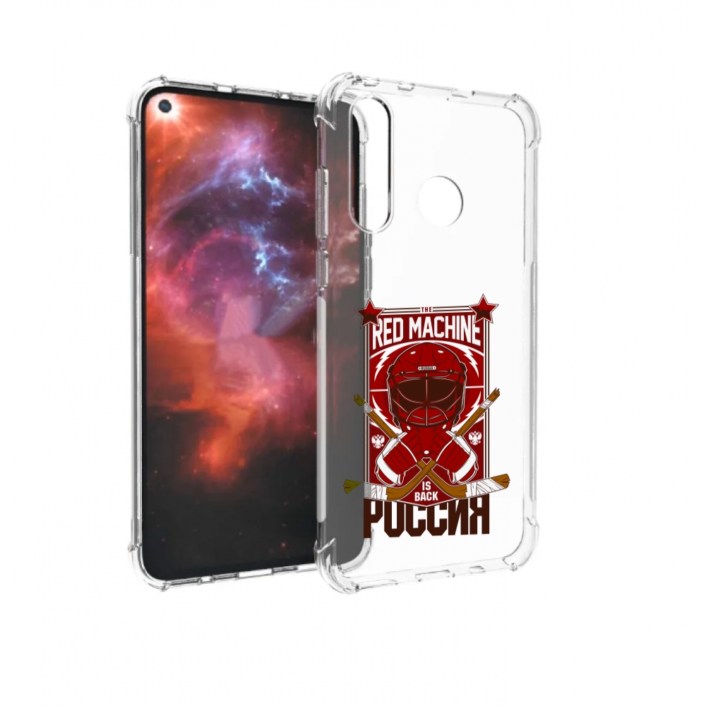 Чехол бампер MyPads хоккей россия для Huawei Nova 4 противоударный