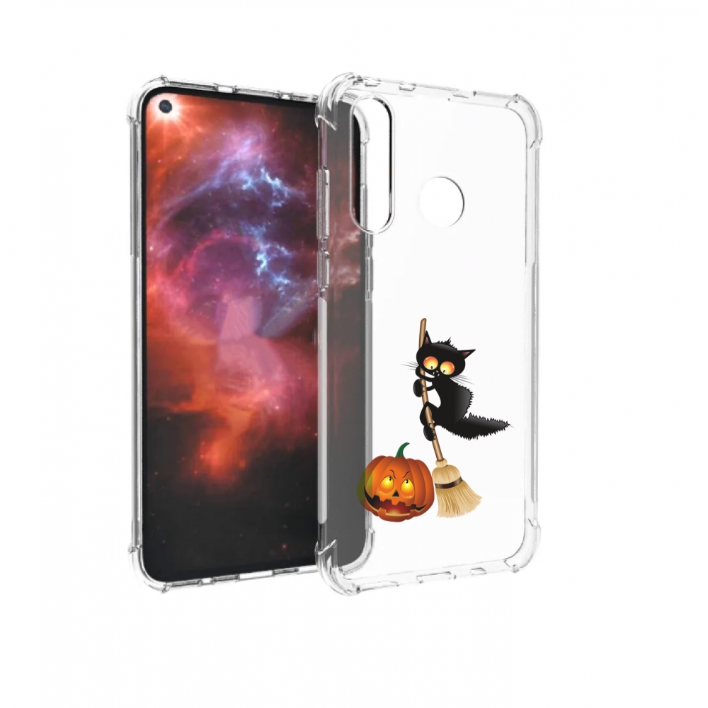 

Чехол бампер MyPads хэлуинский котик для Huawei Nova 4 противоуд, Прозрачный, Tocco