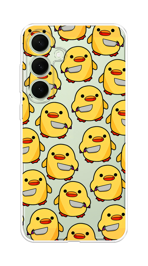 

Чехол на Samsung Galaxy S25 Plus Утка с ножом, Прозрачный;желтый;оранжевый, 2110450-1