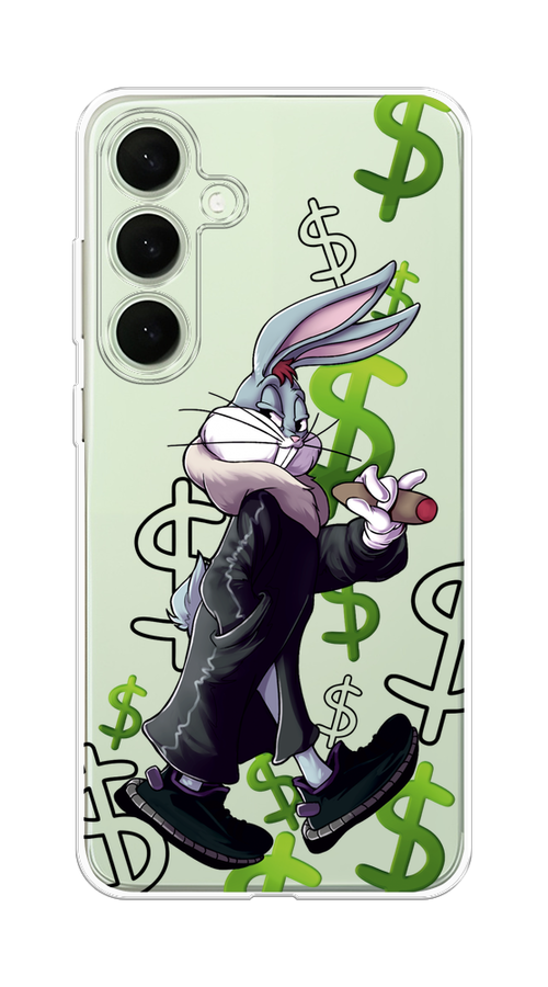 

Чехол на Samsung Galaxy S25 Plus Rich Bugs Bunny, Зеленый;черный;голубой, 2110450-1