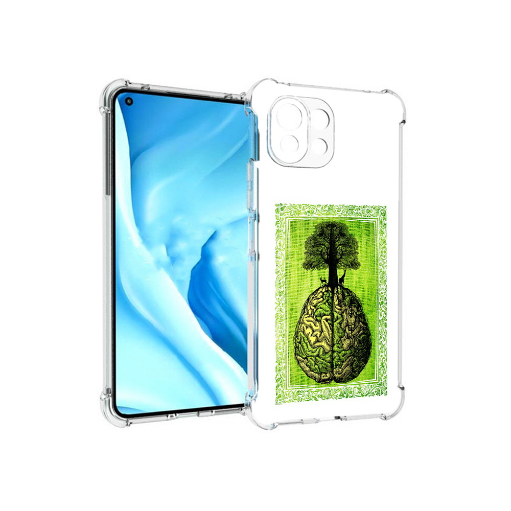 

Чехол MyPads Tocco для Xiaomi Mi 11 Lite абстракция здоровый мозг (PT159462.256.211), Прозрачный, Tocco