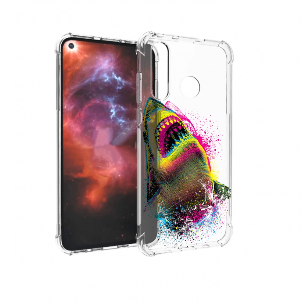 

Чехол бампер MyPads челюсти-2 для Huawei Nova 4 противоударный, Прозрачный, Tocco