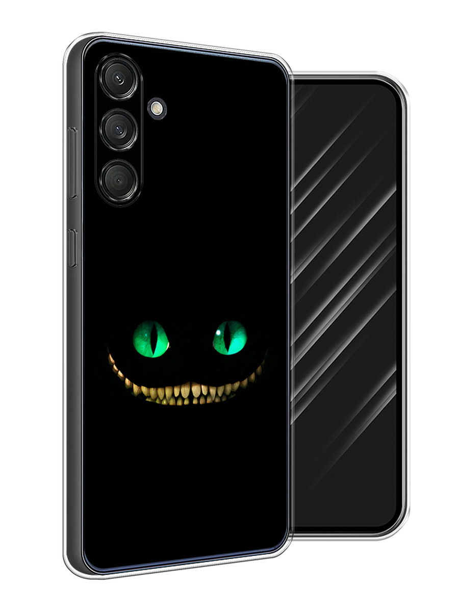 

Чехол Awog на Samsung Galaxy M55 "Зеленоглазый чеширский кот", Черный, 2109650-1