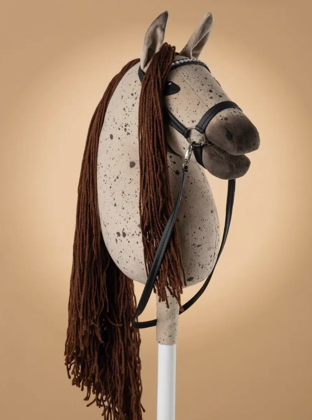 Мягкая игрушка Hobbyhorse & Newstars конь на палке бежевый 62 H001