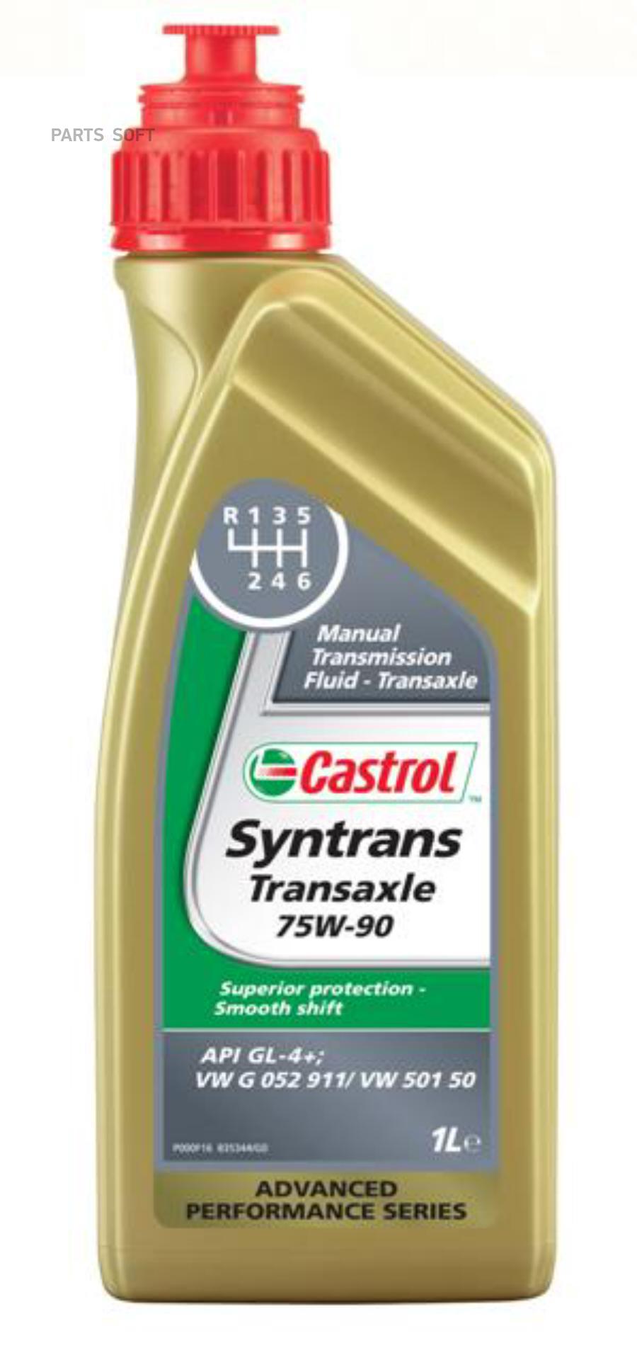 Трансмиссионное масло Castrol 1557C3 Syntrans Transaxle 75W-90