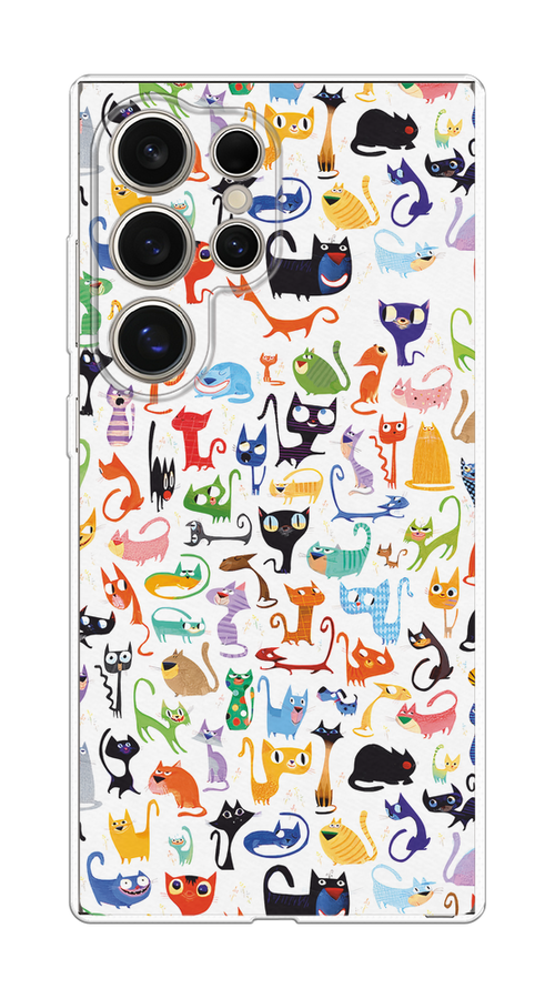 

Чехол на Samsung Galaxy S25 Ultra Цветные коты, Разноцветный, 2110550-1