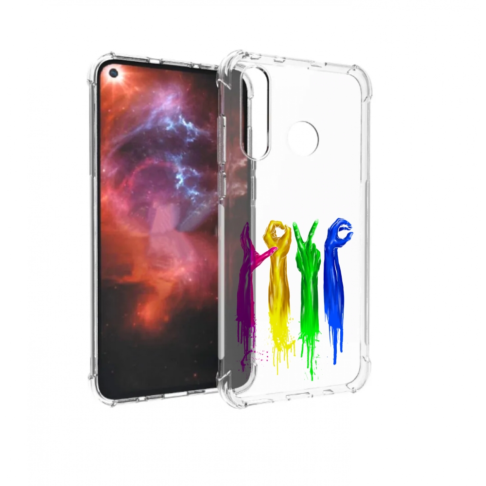 

Чехол бампер MyPads яркие руки love для Huawei Nova 4 противоуда, Прозрачный, Tocco