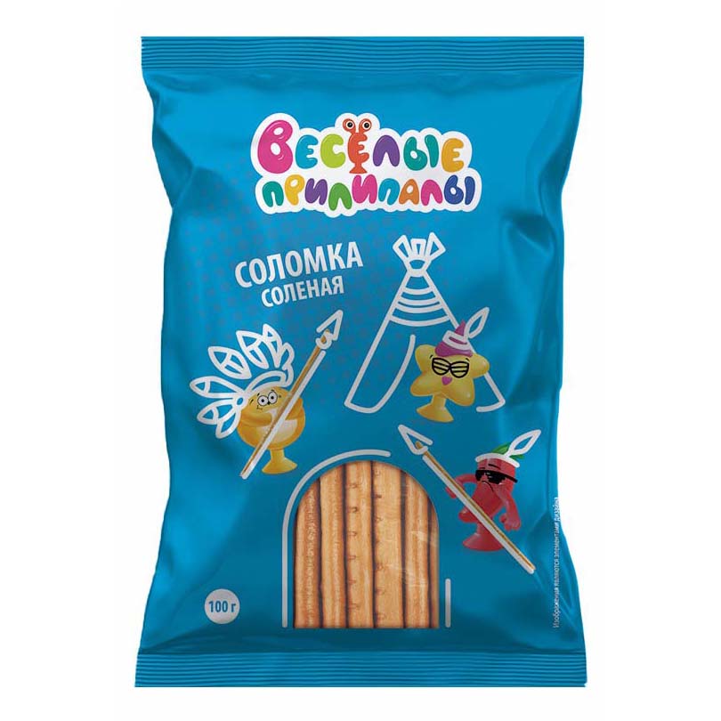 Соломка Веселые Прилипалы Традиционная соленая 100 г
