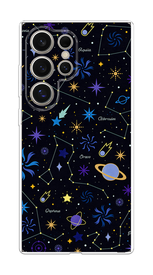 

Чехол на Samsung Galaxy S25 Ultra Цветной космос, Желтый, 2110550-1