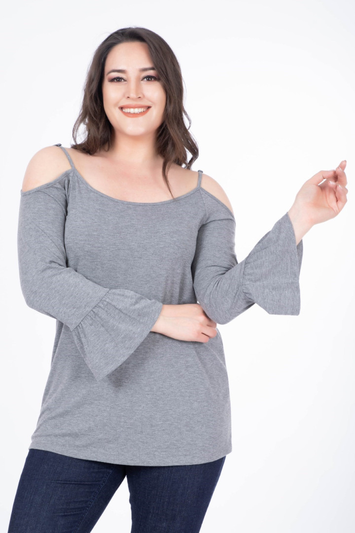 

Джемпер женский My Line Moda 563 серый L (товары доставляются из-за рубежа), 563