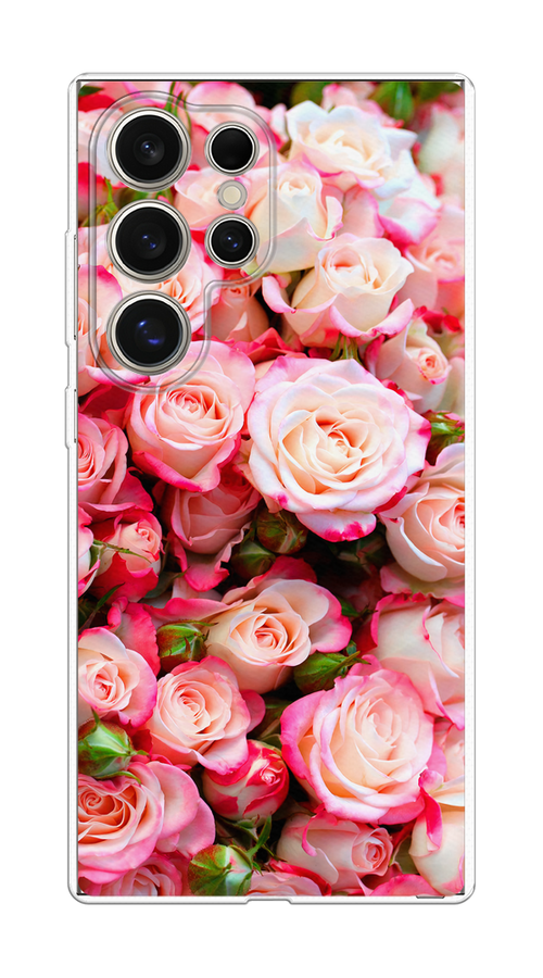 

Чехол на Samsung Galaxy S25 Ultra Много роз, Розовый, 2110550-1