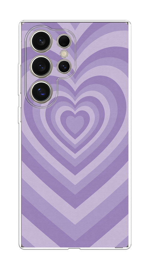 

Чехол на Samsung Galaxy S25 Ultra Violet heart latte, Фиолетовый, 2110550-1