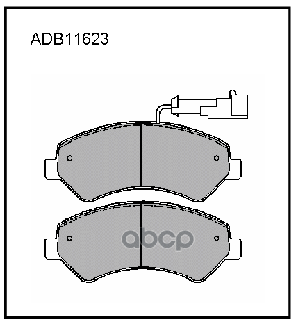 

Комплект тормозных колодок ALLIED NIPPON ADB11623