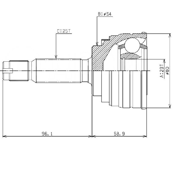 

AP KMB271 ШРУС () 1шт