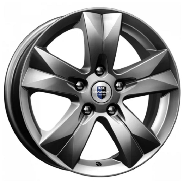 

Колесный диск K&K Crossline 6.5x16/5x114.3 D64.1 ET50 дарк платинум, Серый;серебристый