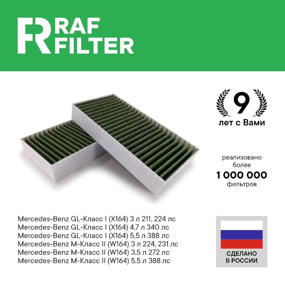 

Фильтр салона RAF Filter RF005MBY Mercedes GL 164, M w164