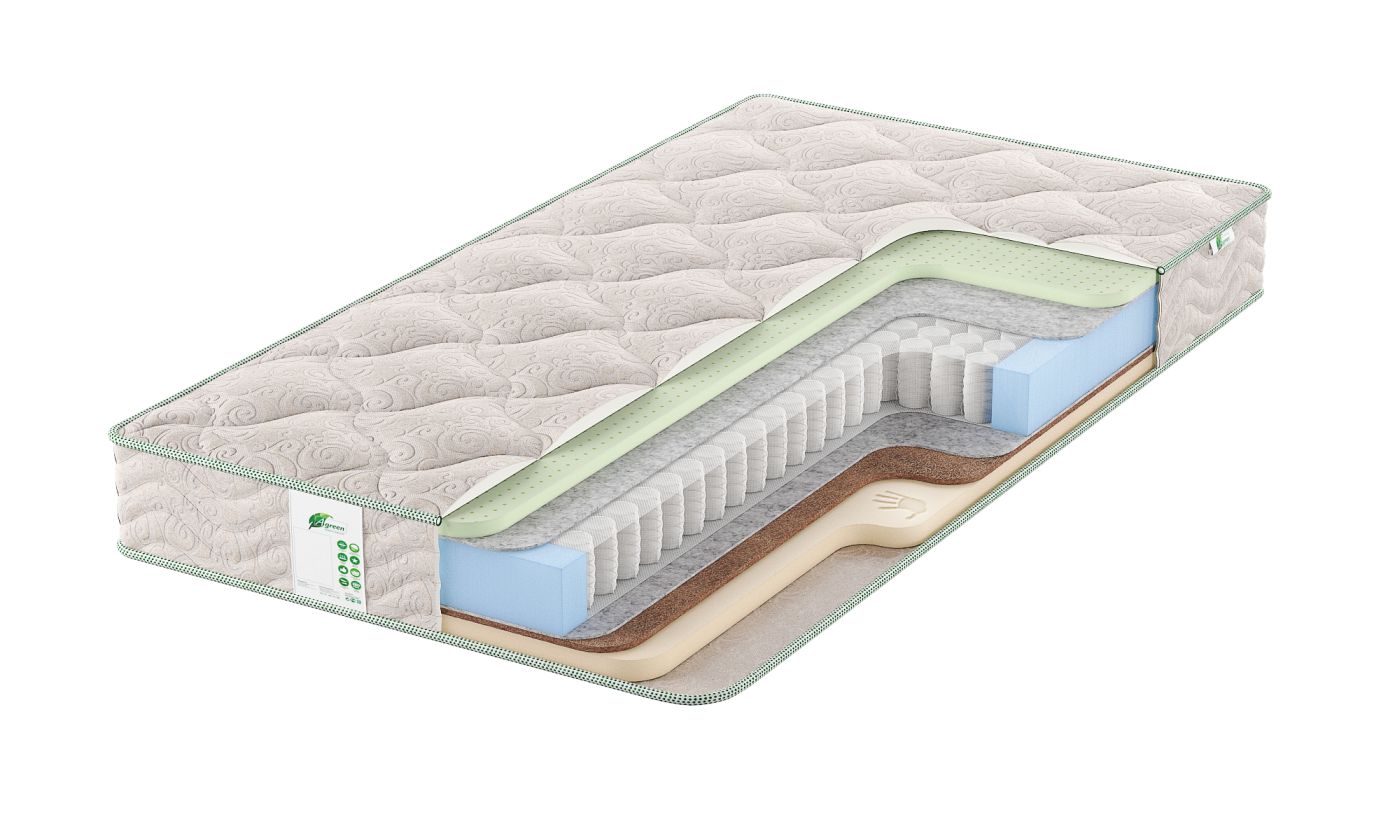

Матрас анатомический пружинный Agreen Feel Calgary 110х190х23, Белый, Feel Calgary