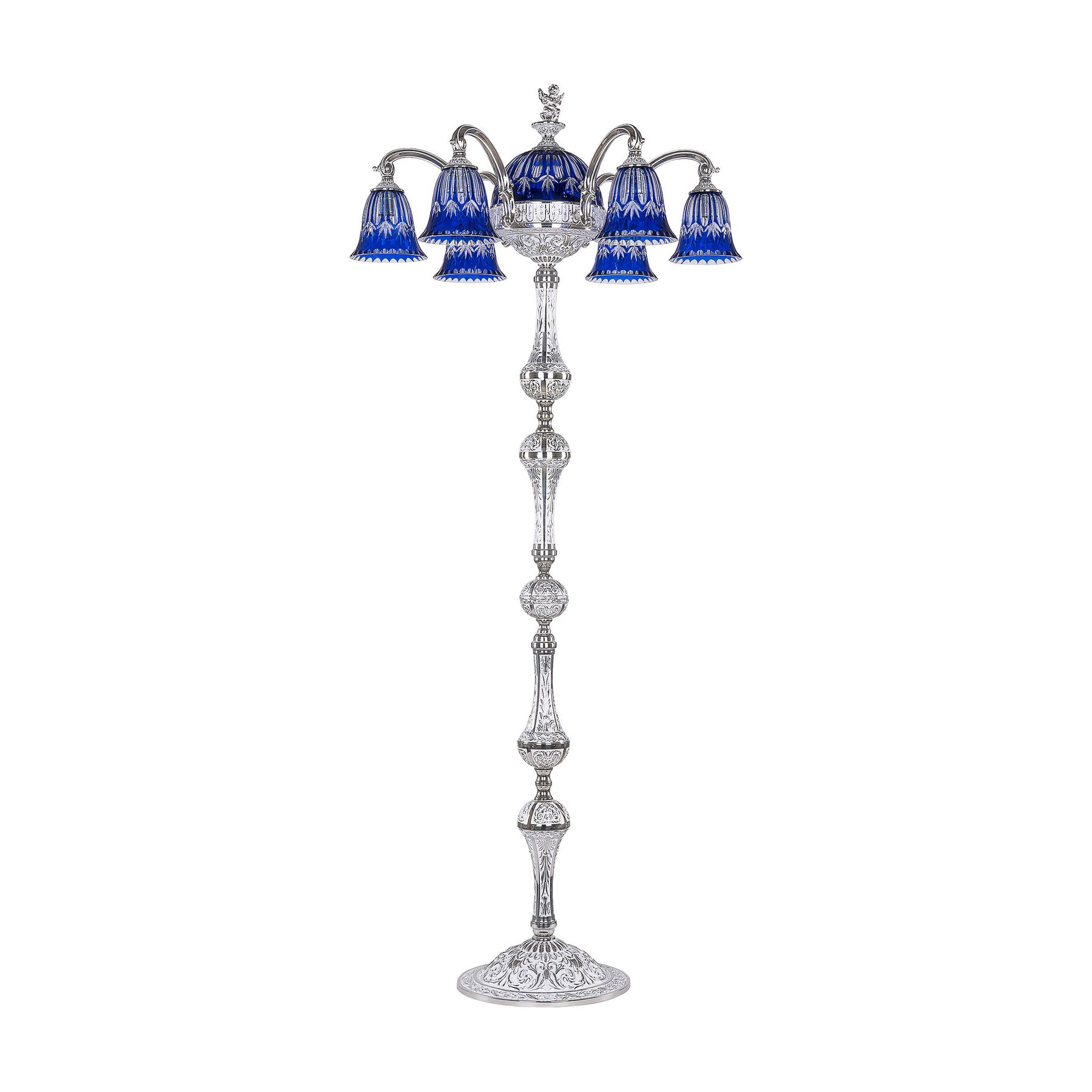 фото Торшер 72009tp/6/175 nw p2 d clear-blue/h-1i fa1s bohemia ivele crystal