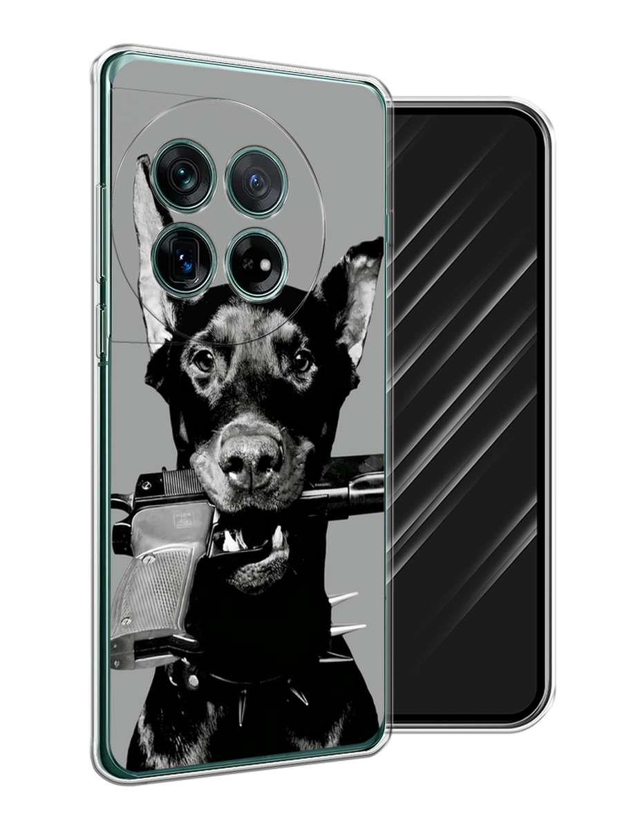 

Чехол Awog на OnePlus 12 "Доберман", Серый, 154450-1