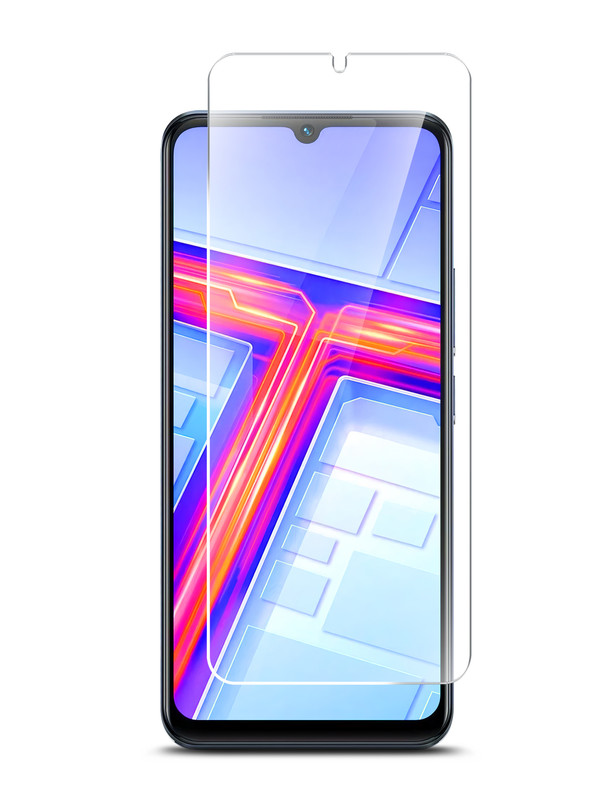 

Защитное стекло для Vivo T1 гибридное прозрачное, Vivo T1