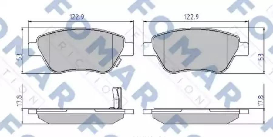 

Тормозные колодки FOMAR-FRICTION дисковые FO928181