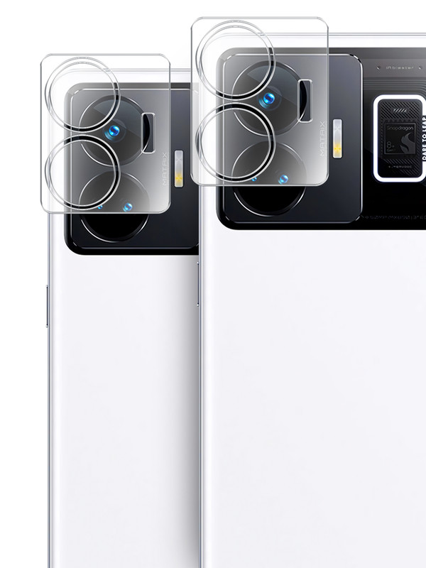 

Защитное стекло для Realme GT3 на камеру 2 шт гибридное прозрачное, Realme GT3