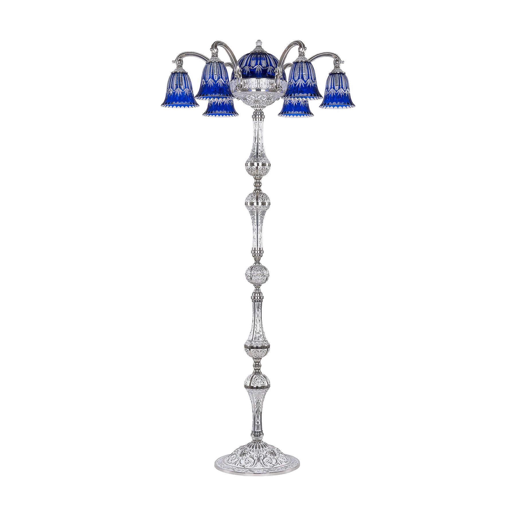 фото Торшер 72009tp/6/175 nw p2 d clear-blue/h-1i bohemia ivele crystal