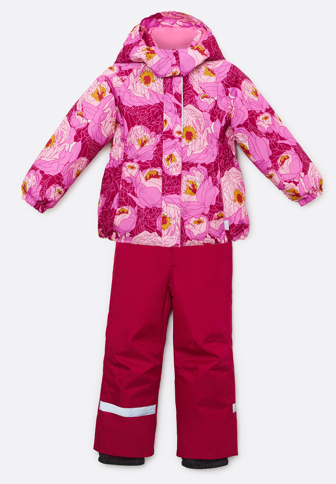 Комплект верхней одежды Lassie Madde 7100023A, 355P-розовый с цветами, 122