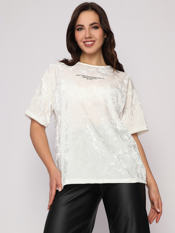 

Футболка женская Fashion Margo ФЖ0145 белая 58 RU, Белый, ФЖ0145