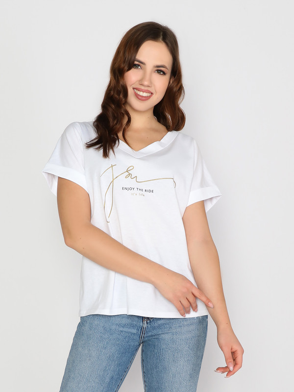 

Футболка женская Fashion Margo ФЖ белая 52 RU, Белый, ФЖ