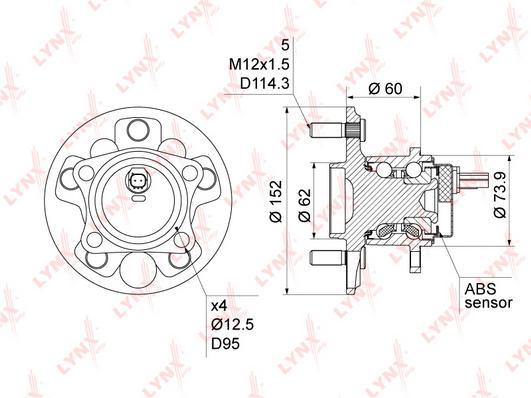

Ступица LYNXAUTO wh1042