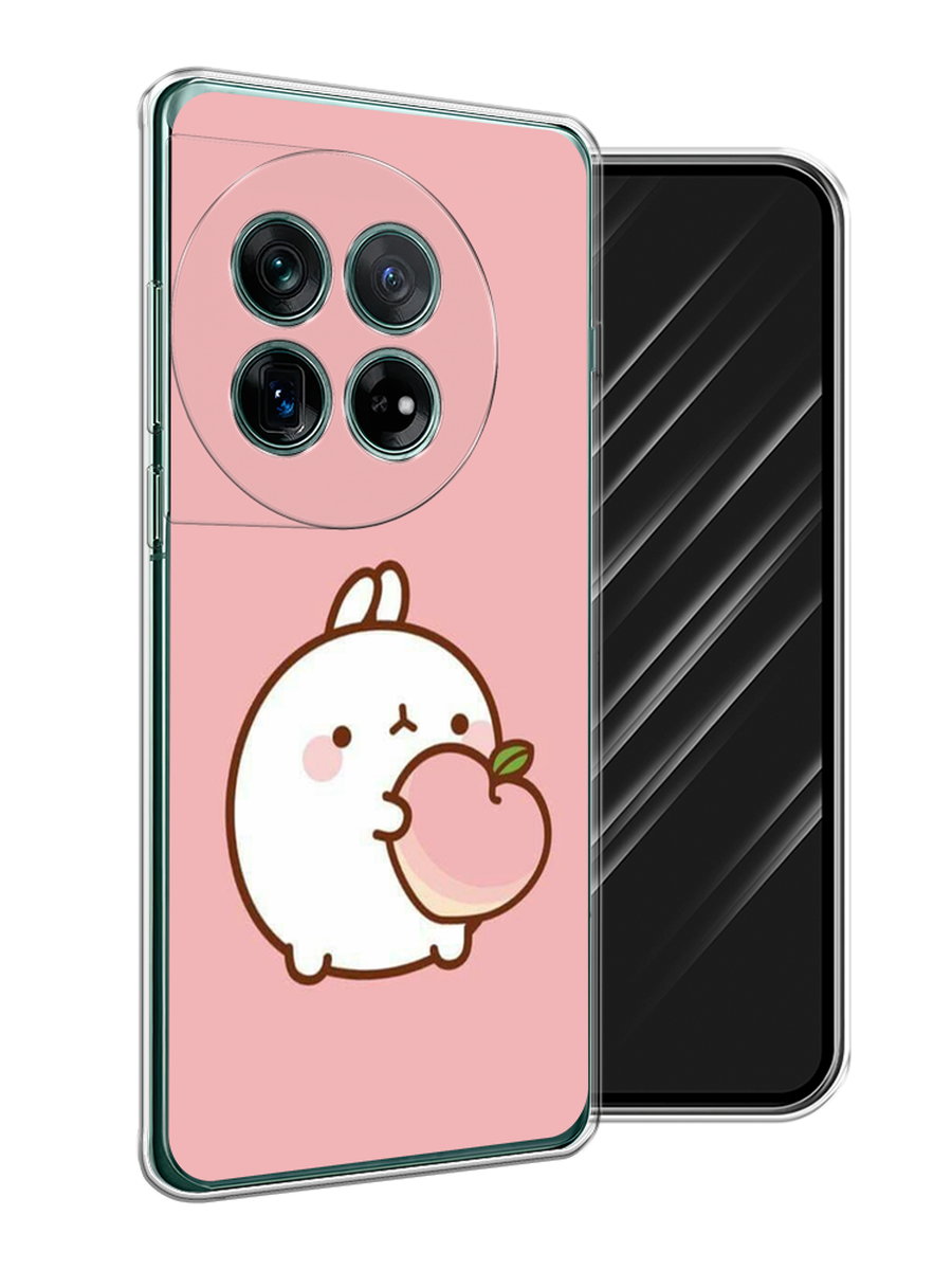 

Чехол Awog на OnePlus 12 "Кролик с персиком", Розовый;бежевый, 154450-1