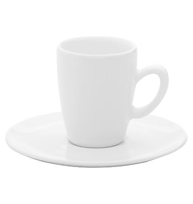 OXFORD Пара кофейная (чашка высокая 75мл и блюдце 12см) Oxford E07V/E06W-9001