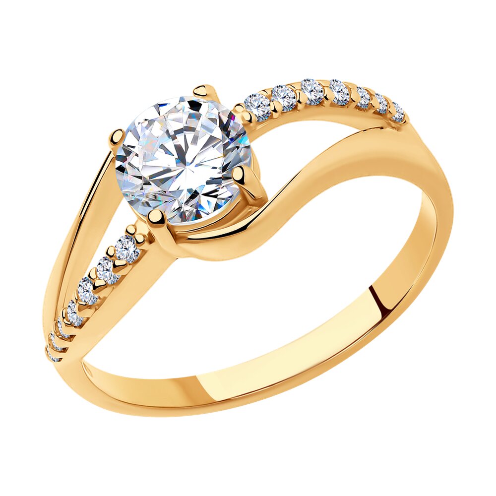 

Кольцо из серебра р. 19 SOKOLOV 93010242, фианит, 93010242