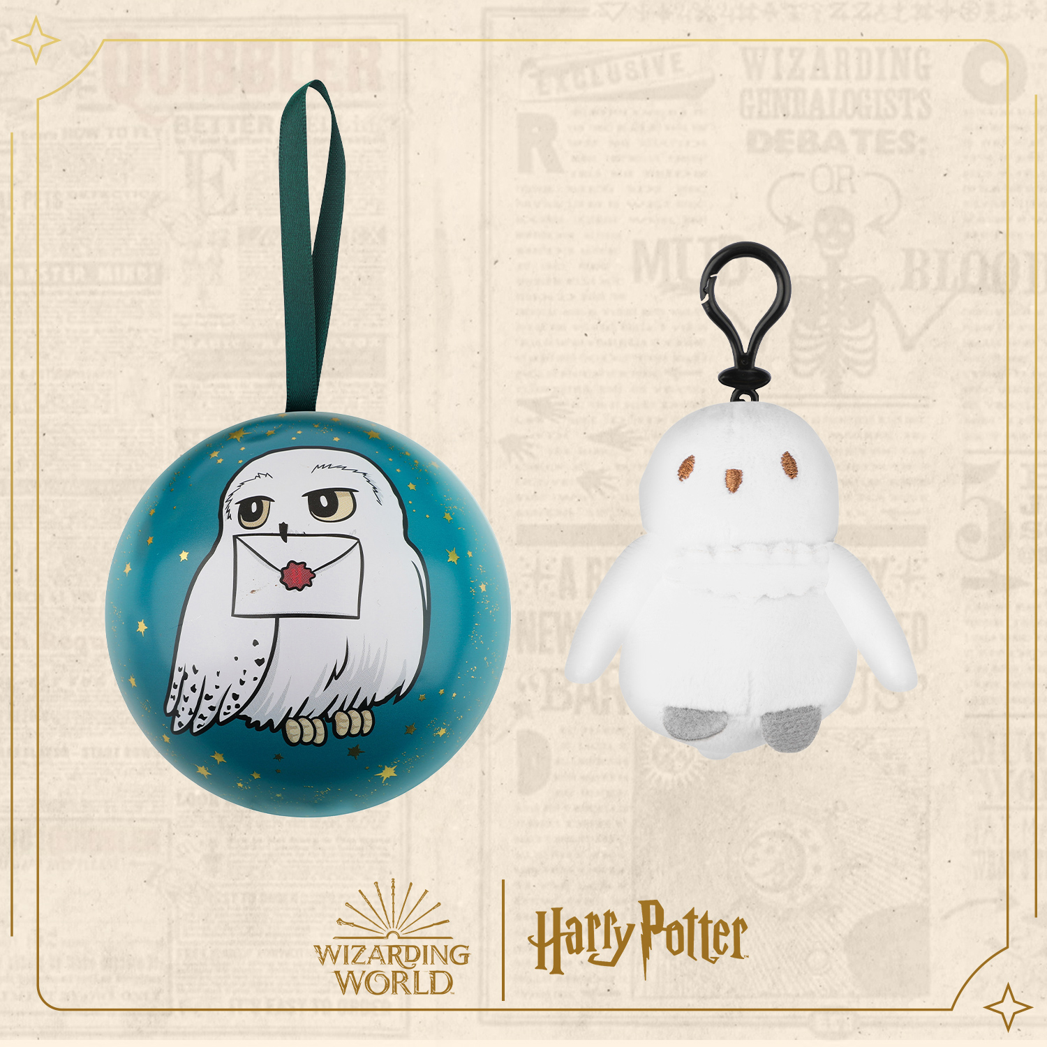 

Подарочный набор Cinereplicas Harry Potter: Hedwig, Белый;голубой, Сова Букля: елочный шар с брелоком