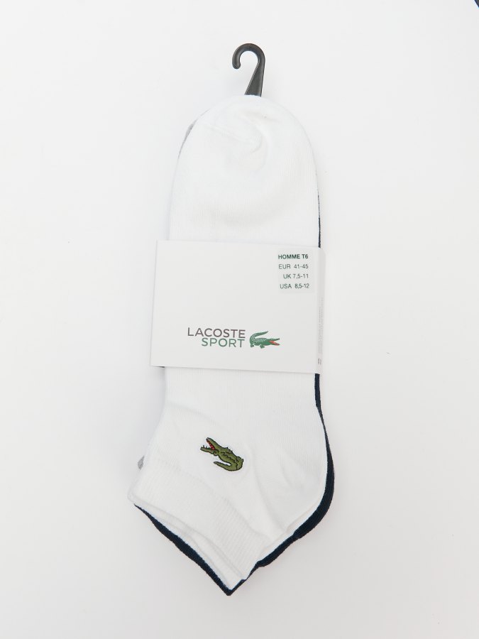 

Комплект носков унисекс Lacoste RA4183 разноцветных 41-45, Разноцветный, RA4183