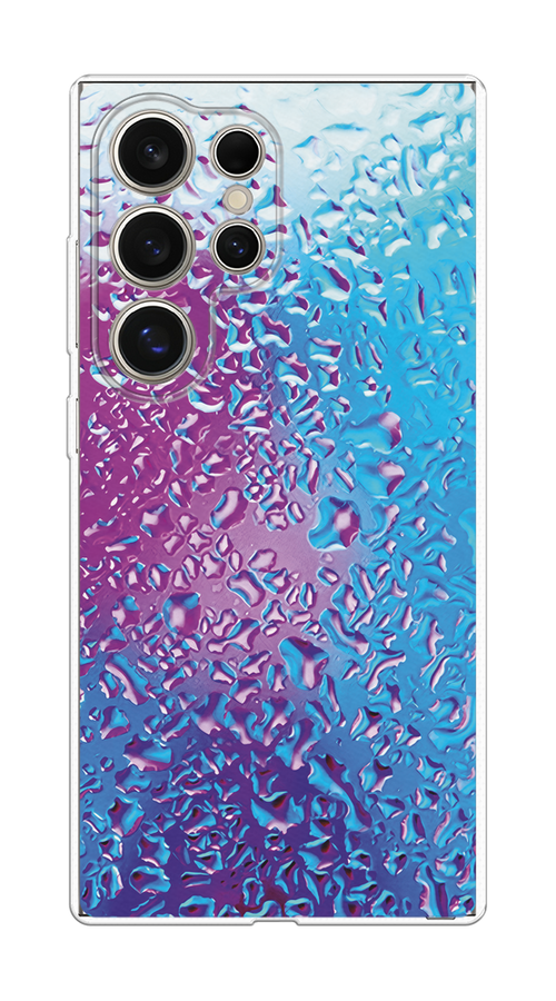 

Чехол на Samsung Galaxy S25 Ultra Капли на стекле, Бирюзовый;розовый, 2110550-1