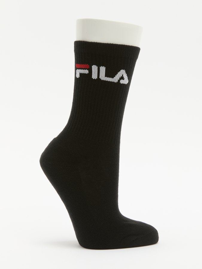 Носки унисекс FILA 126641 черные 35-38 740₽