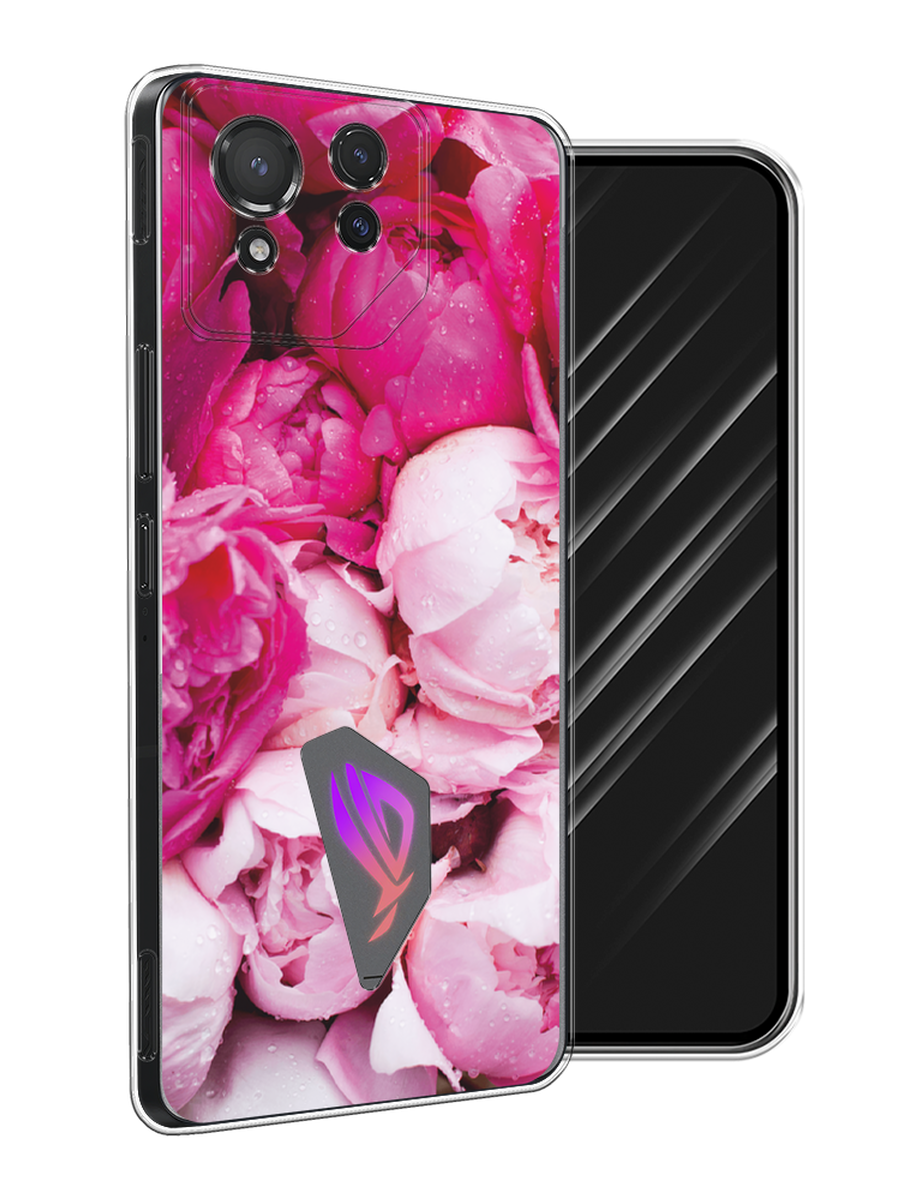 

Чехол Awog на Asus ROG Phone 8 "Пионы розово-белые", Белый;розовый, 45150-1
