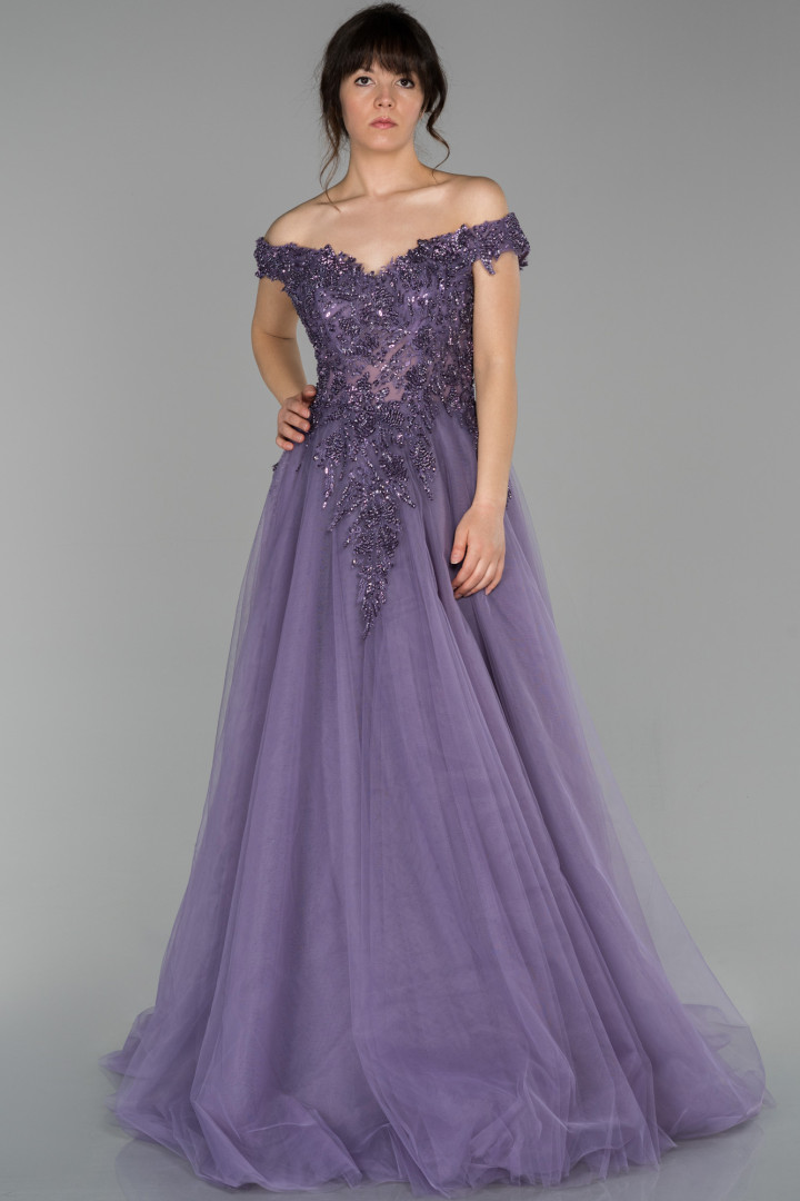 Платье женское Abiyefon ABU1559 фиолетовое 42 RU