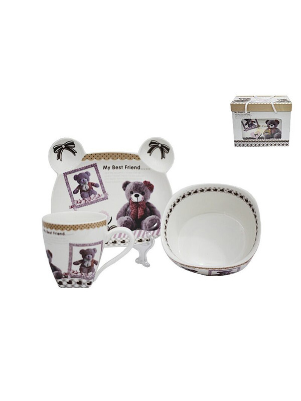 Набор детской посуды 3 предмета Lenardi 105-040 набор прищепок для украшения вербы на пасху